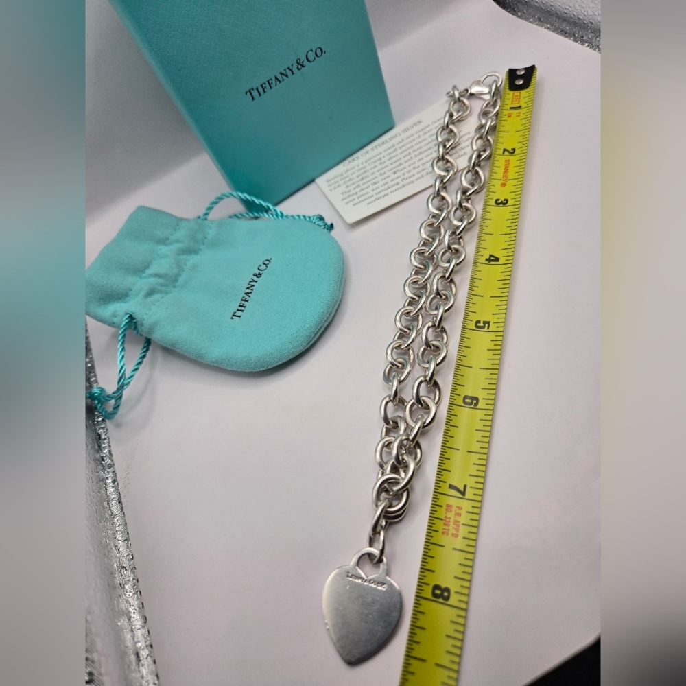 Tiffany & Co. Sterling Silver Heart Necklace - Picture 9 of 11